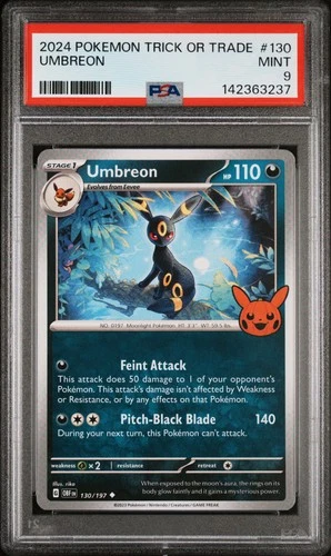 2024 POKEMON TRICK OR TRADE #130 UMBREON PSA 9