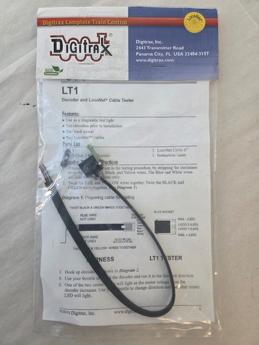 Digitrax LT1 Decoder And LocoNet Cable Tester