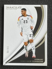Benjamin Henrichs 2024-25 Panini immaculate Soccer Base /40 #89
