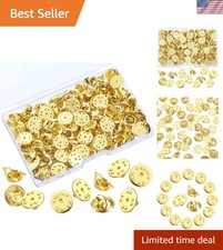 Exquisite Brass Butterfly Clutch Pin Backs - 50 Pack for Crafts Accessories