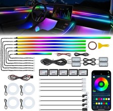 Dreamcolor Rgb Car Led Interior Strip Kit 22in1 App Music Sync 600led 175in New