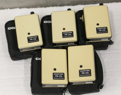 (5) ComTek Companion PR-72B CH M Personal Wireless Receivers (081825)