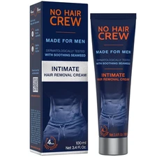 No Hair Crew Intimate/Private At Home Hair Removal Cream for Men  Painless 100ml