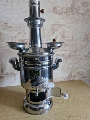 Turkish wood-fired samovar   retro traditional charcoal tea boiler