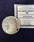 ALPHONSE MUCHA JOB 1 OZ .999 SILVER PROOF #1 IN SERIES 3,000 Mintage. Capsule.