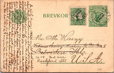 Postal Card Sweeden with additional stamp 1916