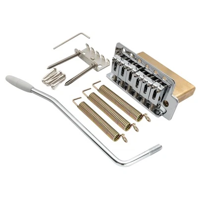 Musiclily Pro Chrome 52.5mm Modern Tremolo Bridge Brass Block For Squier Guitar