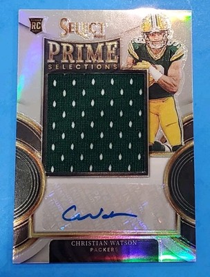 Christian Watson RC 2022 Panini Select Prime Selections RPA Holo PRIZM /99 PS-CW