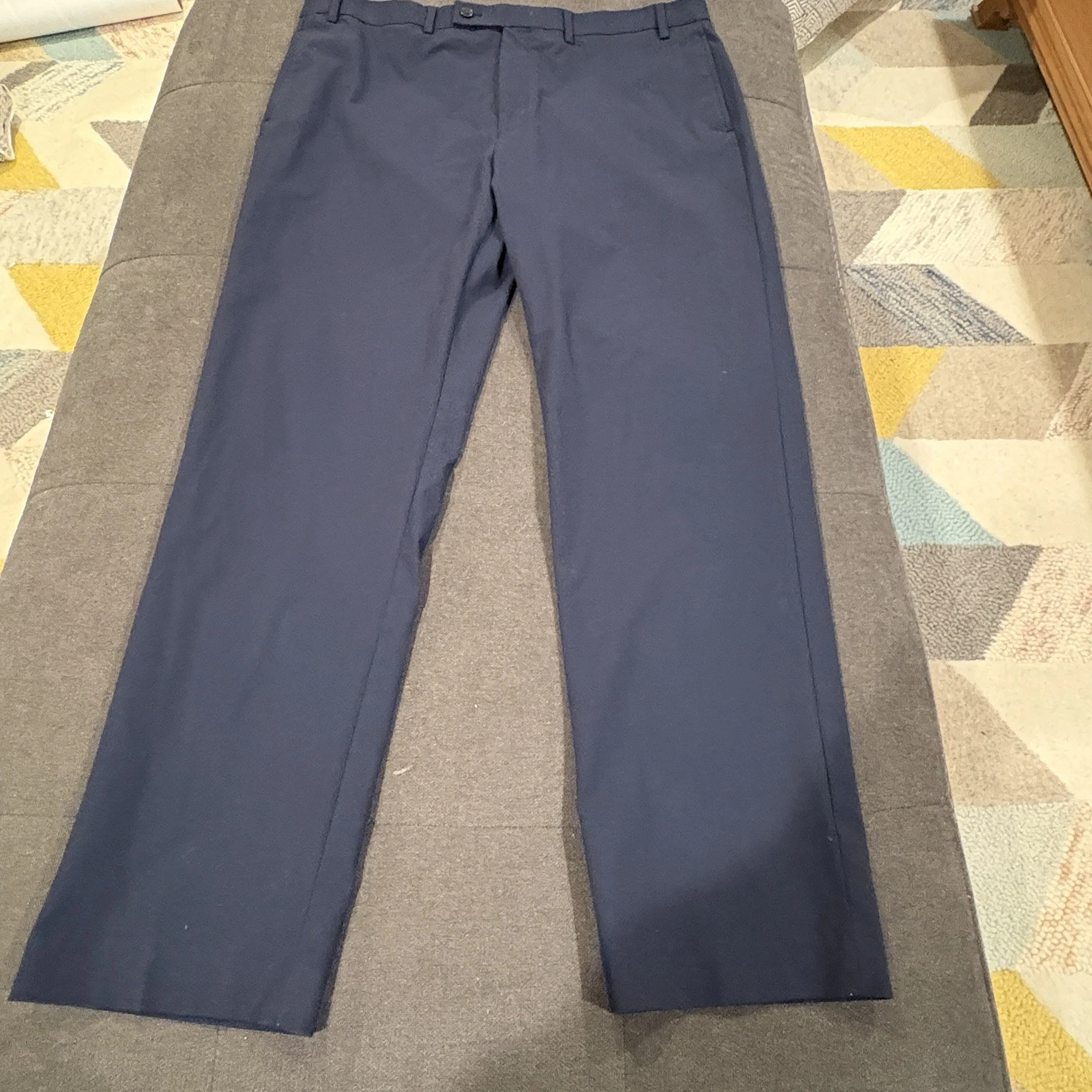 LRL Lauren Ralph Lauren Navy Pants Mens 40x32 Flat Front Straight back pockets