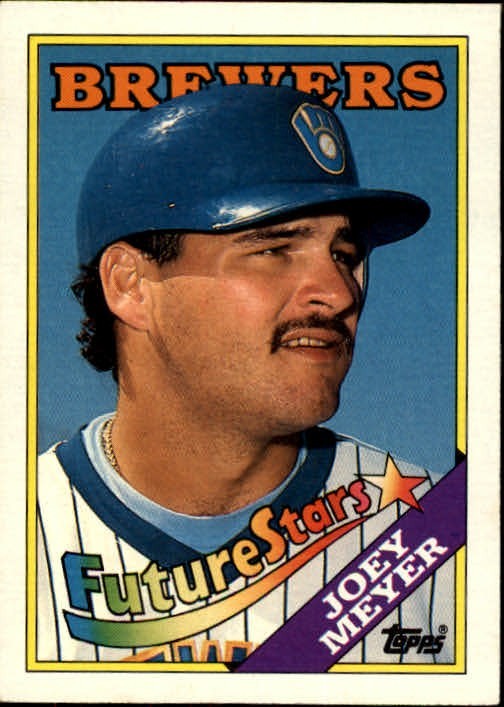 1988 Topps #312 Joey Meyer - Milwaukee Brewers Baseball Card {NM}