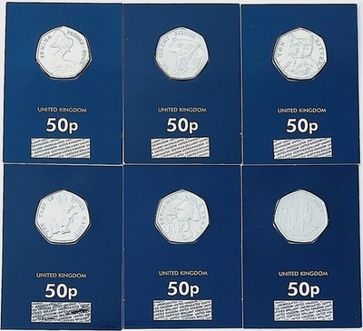 Beatrix Potter / Peter Rabbit BUNC 50ps Sealed in Change Checker Cards ...