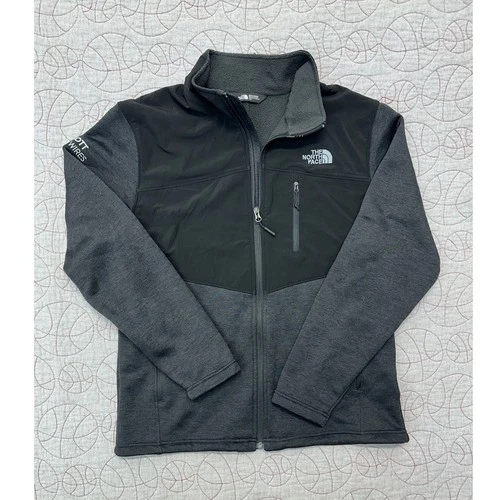 The North Face Full Zip Fleece Gray Black NF0A3LH6 / Mens Large Far North Fleece video thumbnail