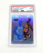 2007-08 Topps Co-Signers Kevin Durant/Green Rookie Silver Blue Foil /29 PSA 9
