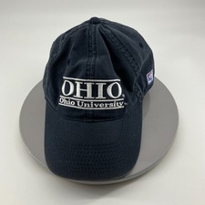 The Game Ohio University Bobcats Fitted Size Small/Medium Dad Hat Cap Blue VTG