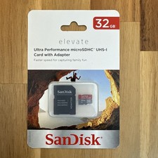 Sandisk 32GB Ultra Performance MicroSDHC UHS-1 Card with Adapter
