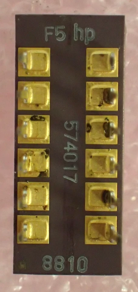 F5 HP 574017 4 DIGIT 5x7 DOT MATRIX DISPLAY 12 PIN 20x8.5mm - Image 3 of 4