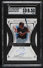 2022 Panini National Treasures Definitive Ink 2/99 James Wood SGC 8.5 Auto 0hk3