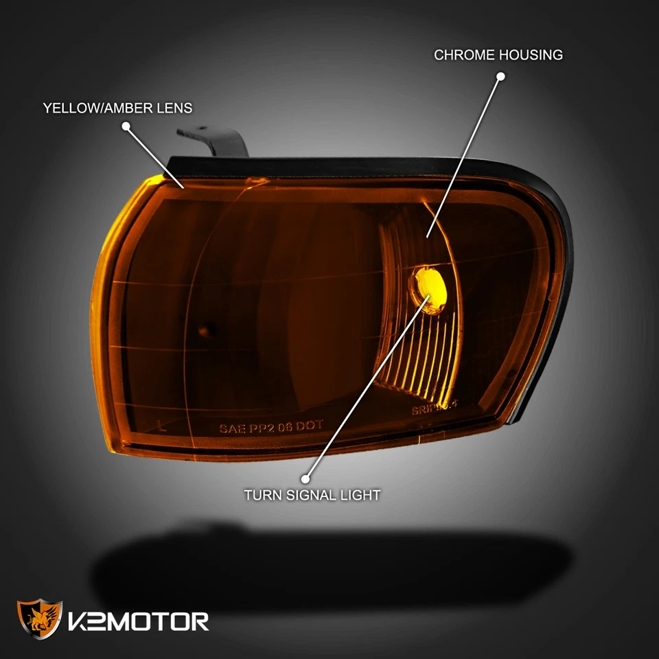 Fits 1995-2001 Subaru Impreza WRX Amber Corner Lights Signal Parking Lamps 95-01 - Изображение 3 из 4