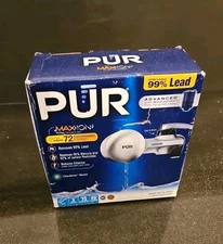 PUR PLUS Faucet Mount Water Filtration System, PFM300V, Silver Matte