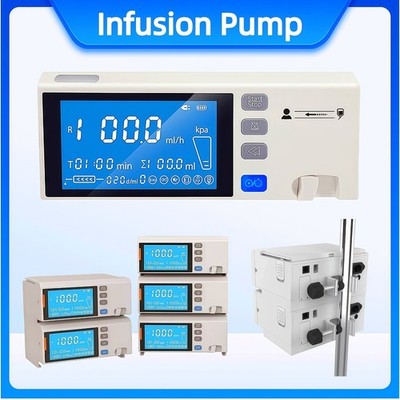 4.3'' Color Touch screen Infusion Pump Human / Veterinary Use Stackable type IV