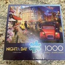 Buffalo Games Night  Day A Stroll in Paris 1000 Piece Jigsaw Puzzle