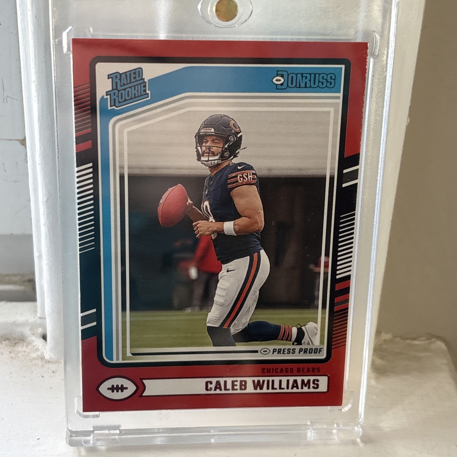 2024 Donruss Press Proof Red Caleb Williams #327 Rookie Bears