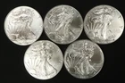 NobleSpirit (PH) SUPERB GEM BU 5x 2017 American Silver Eagle 1oz .999
