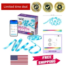 Voice-Controlled 100 ft Smart LED Light Strip - Automated, Color-Changing Design