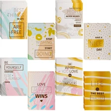 Containlol 48 Pcs Mini Motivational Notebooks Bulk Small Pocket Inspirational...