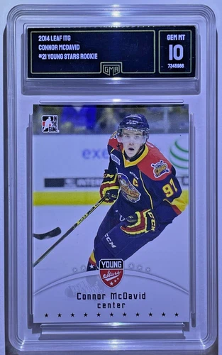 2014-15 In The Game #21 - Connor McDavid Rookie - GMA 10 Gem Mint - Young Stars