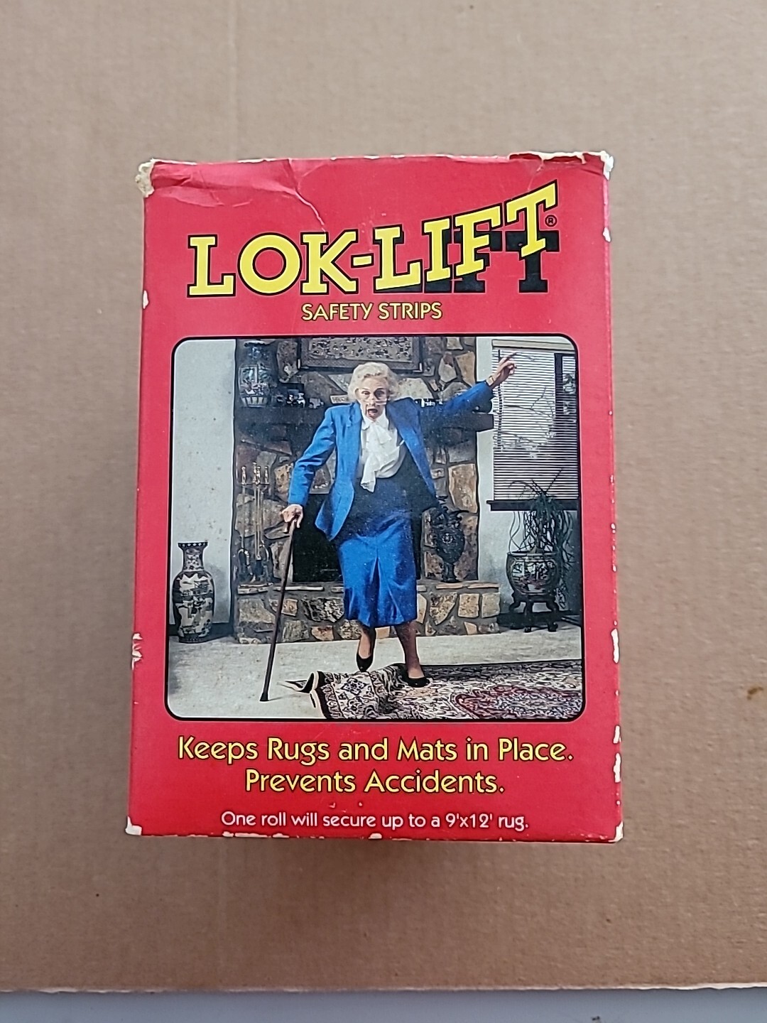 LOK-LIFT Rug Gripper Tape for Area Rugs and Runners, Non-Slip Carpet Tape NEW