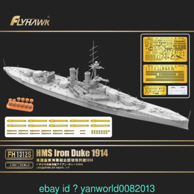 Flyhawk MODEL FH1312S 1/700 Scale HMS Iron Duke 1914 Model Kit | eBay