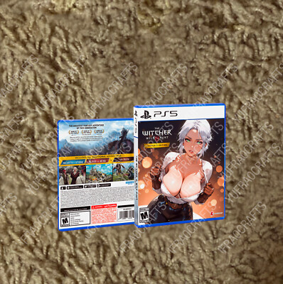 The Witcher Wild Hunt Complete Edition PS5 CUSTOM COVER ART & CASE - NO GAME