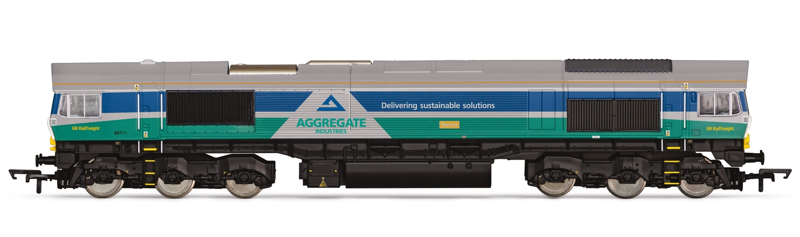 Hornby R30428 OO Gauge RailRoad Plus Aggregates Class 66 Sence 66711