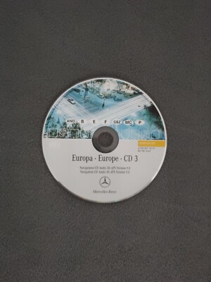 CD NAVIGATION MERCEDES AUDIO 30 APS CD3 ESPANA FRANCE PORTUGAL 2006 V 9.0