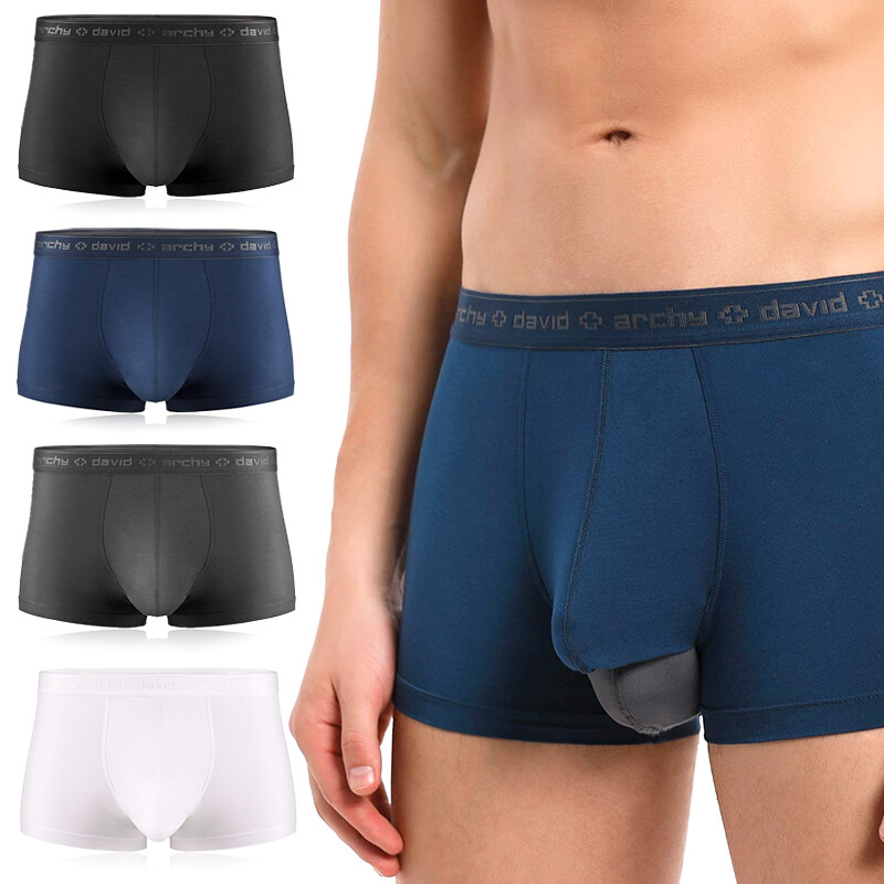 Pack David Archy Mens Premium Cotton Modal Quicky Dry Underwear - Main Image