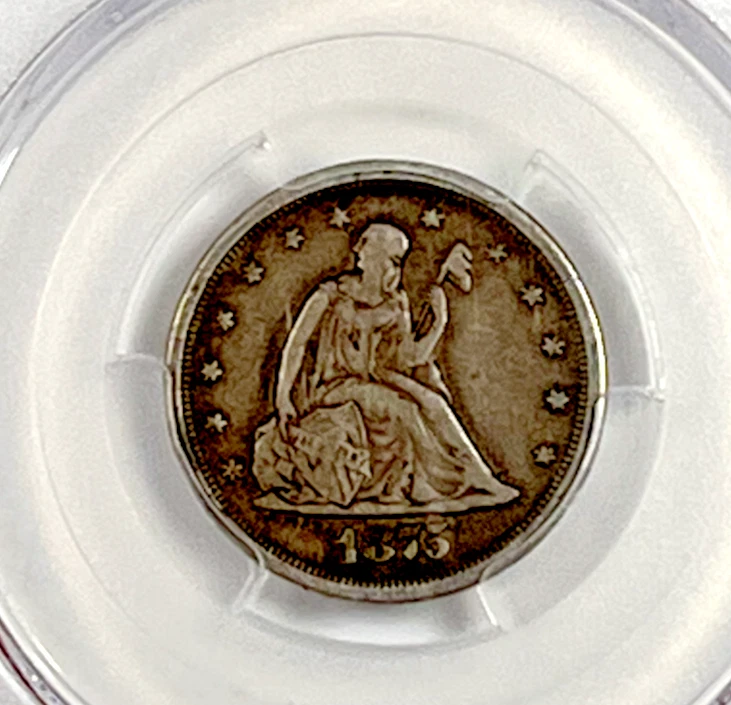 1875-S Twenty Cent Piece : PCGS VF25 - Image 3 of 4