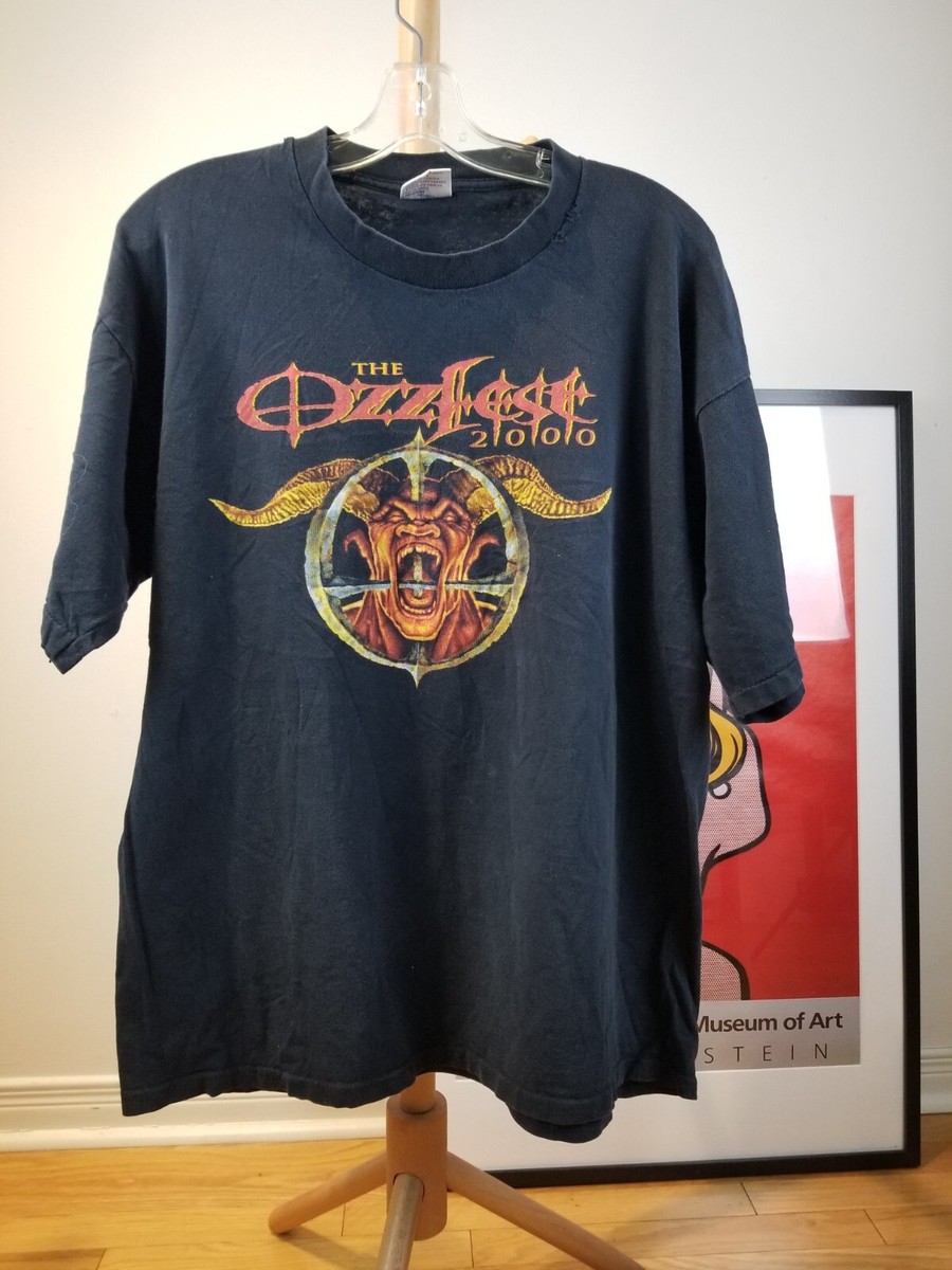 ミュージシャン Vintage 2000 Ozzfest Ozzy Osbourne VINTAGE 2000 OZZY OSBOURNE OZZ FEST HEAVY METAL TOUR SINGLE STITCH