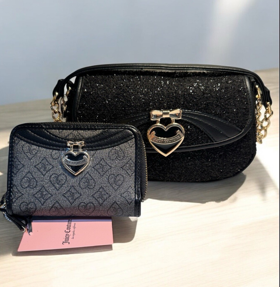 Juicy Couture Precious Moments Flap Shoulder Bag And Wallet