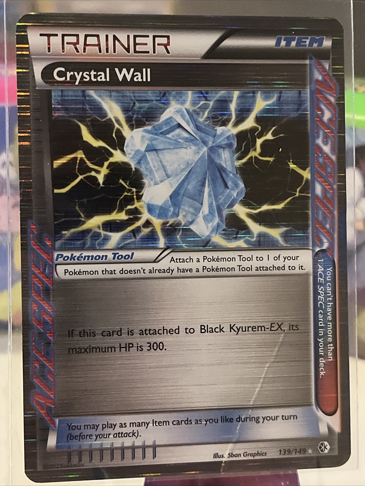 Crystal Wall 139/149 - Boundaries Crossed - Holo Rare - Pokemon TCG - HP