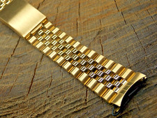 Vintage Deployment Clasp IP Plating Watch Band 20mm NOS Unused Hadley Roma