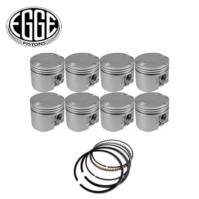 Flat Top Piston & Ring Set 040'' FOR Chrysler Dodge Plymouth 318 Poly V8 57-67