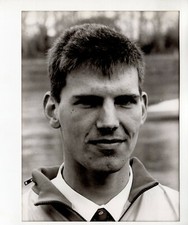 Original Press Photo Rowing Cambridge University Peter Mant 8.3.1989