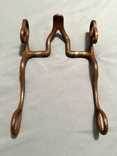 Solid Steel Slant Back Cathedral 5 Western Bit Silver Sided
