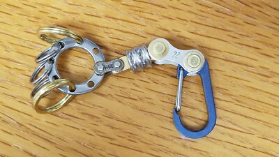 Titanium Carabiner, Snap Spring Hook Clip, EDC Keychain, Key Ring