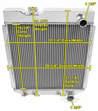 Atomic Champion 4 Row All Aluminum Radiator For 1962 - 1965 Mercury Comet Mc259 Atomic Champion 4 Row All Aluminum Radiator For 1962 - 1965 Mercury Comet Mc259