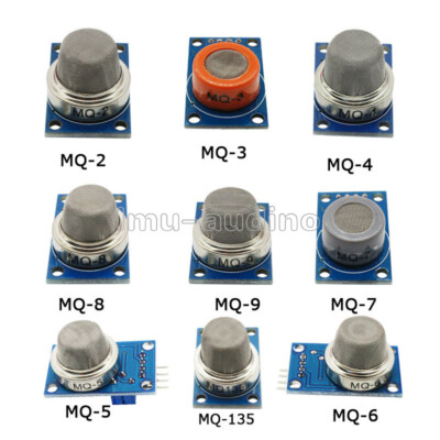 MQ-2 MQ-3 MQ-4 MQ-5 MQ-6 MQ-7 MQ-8 MQ-9 MQ-135 Gas Detection Alarm Sensor Module