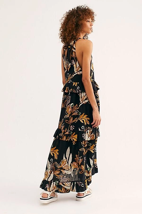 Free people anita 2025 cotton printed maxi dress