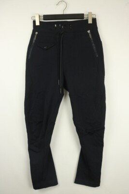 HIGH TECH FLUSTER Black Zipper Straight Trousers Pants I 44 F40 D38 UK12 USA 8