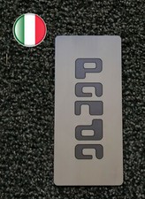 TUNING PEDANA POGGIAPIEDE POGGIAPIEDI ACCIAIO FIAT NUOVA PANDA STAMPA UV GRIGIO